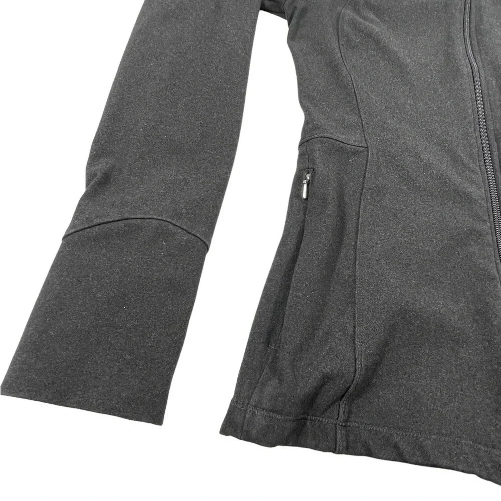 Ellen Tracy Active Zip Up Jacket Mesh Back Charcoal Size Small - Picture 4 of 10